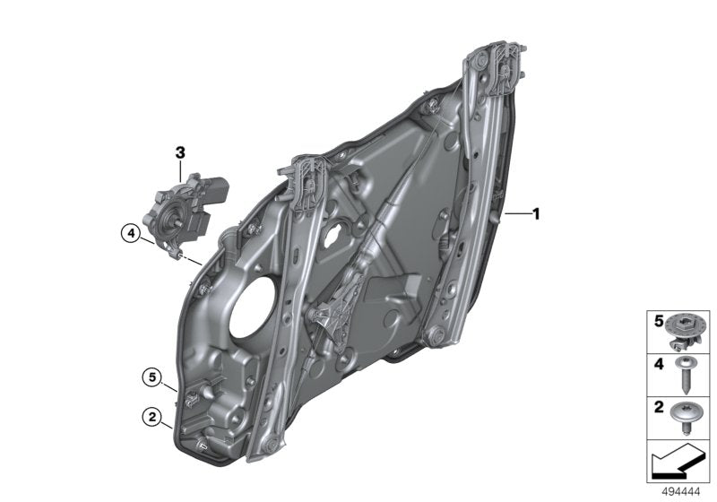 Genuine BMW 51338498853 G20 G21 Carrier, Door Front Left (Inc. 320d, 330iX & 330e) | ML Performance UK UK Car Parts