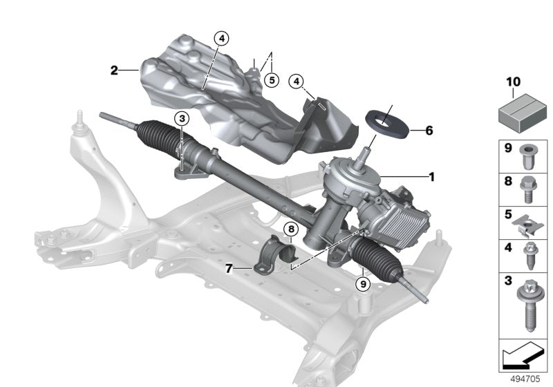 Genuine BMW 32106892304 F39 Steering Gear, Electric (Inc. X1) | ML Performance UK UK Car Parts