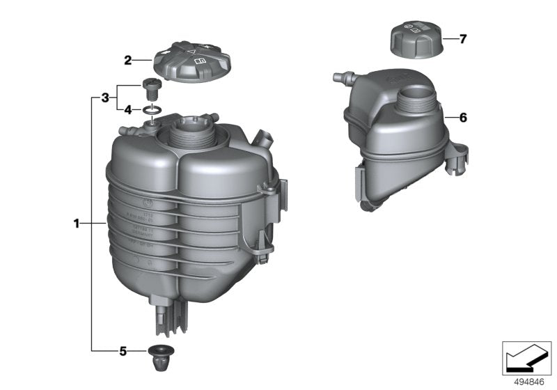 Genuine BMW 17138610653 G21 G29 G20 Expansion Tank (Inc. 320dX, 330iX & Z4 20i) | ML Performance UK UK Car Parts