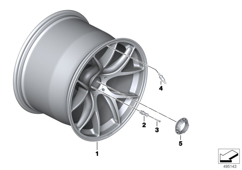 Genuine BMW 36008428078 Wheel Nut TYPE METALORE (Inc. M6 GT3) | ML Performance UK UK Car Parts