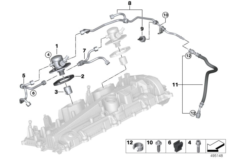 Genuine BMW 13538053442 Fuel Supply Line With Sensor (Inc. X3 M & X4 M) | ML Performance UK UK Car Parts