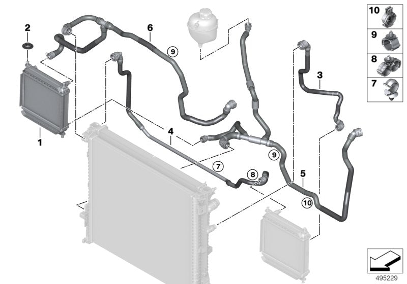 Genuine BMW 17128053462 Hose, Radiator (Inc. X3 M & X4 M) | ML Performance UK UK Car Parts