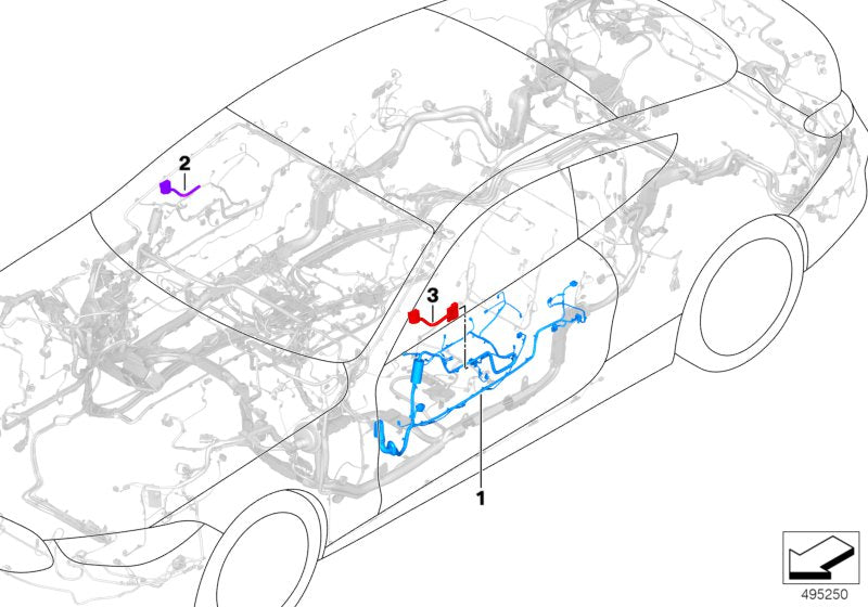 Genuine BMW 61118736520 G14 G15 F91 Driver's Side Door Cable Harness (Inc. 840iX, 840i & M8) | ML Performance UK UK Car Parts