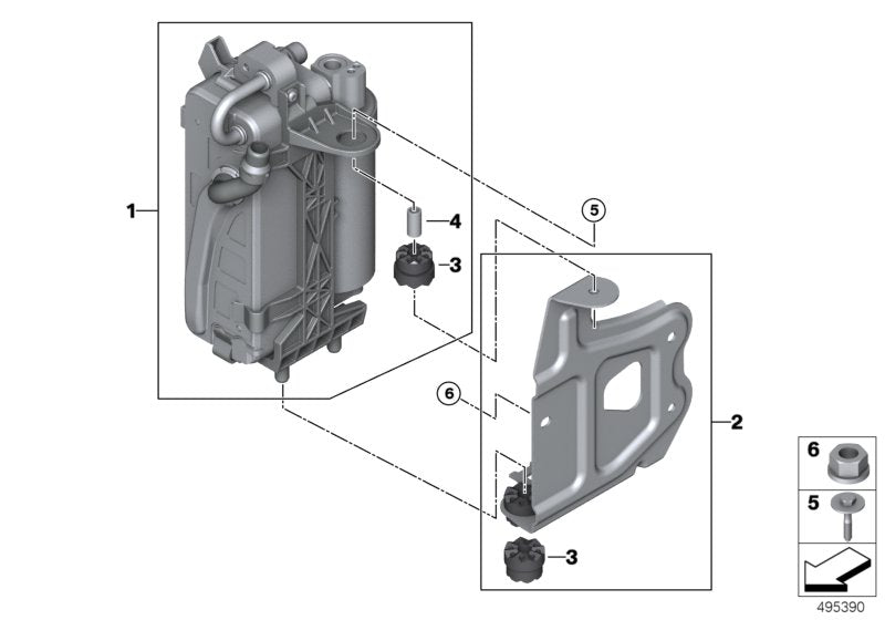 Genuine BMW 64506806375 G20 G21 Bracket Condenser (Inc. M340i, 320i & M340iX) | ML Performance UK UK Car Parts