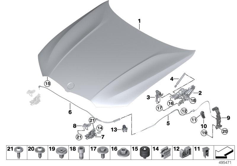 Genuine BMW 51237441559 G21 G29 Clip SCHWARZ (Inc. 750Li, 640iX & 745e) | ML Performance UK UK Car Parts