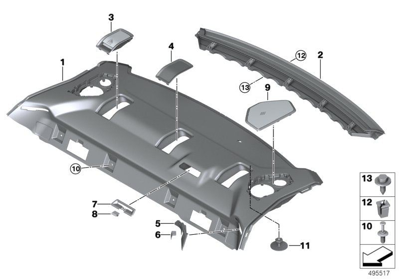 Genuine BMW 51467482390 G20 Cover, Belt Outlet, Right SCHWARZ (Inc. 330dX, 330iX & 330d) | ML Performance UK UK Car Parts