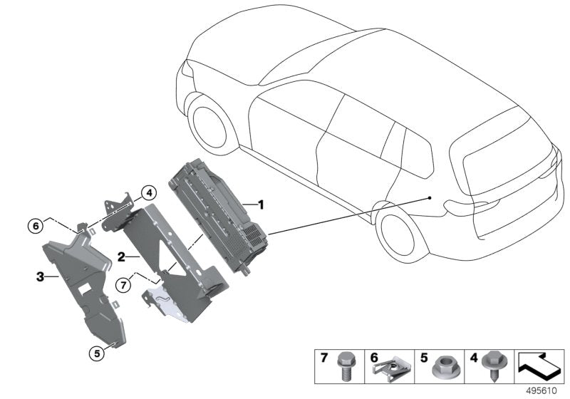 Genuine BMW 65152502606 G06 Holder Amplifier (Inc. X6) | ML Performance UK UK Car Parts