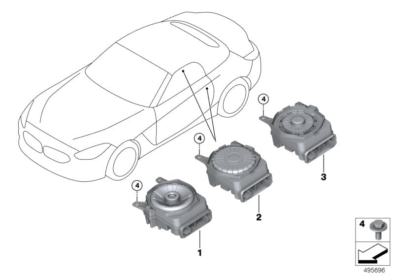 Genuine BMW 65132622624 G29 Central Bass, Right HIFI SYSTEM (Inc. Z4 M40i, Z4 30i & Z4 20i) | ML Performance UK UK Car Parts