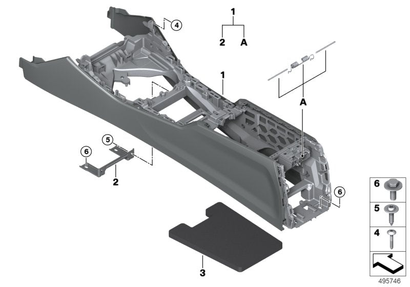 Genuine BMW 51166996837 G20 G21 Center Console CANBERRABEIGE (Inc. 320iX, 320i & 320i 1.6) | ML Performance UK UK Car Parts