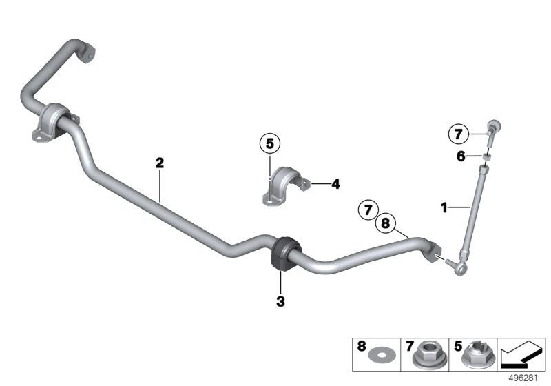 Genuine BMW 31358416825 Anti-Roll Bar, Front KIT (Inc. M235i Racing) | ML Performance UK UK Car Parts