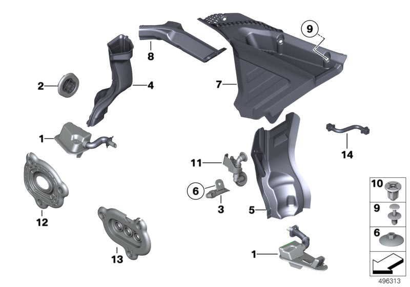 Genuine BMW 64316987609 Grommet, Floor, Left (Inc. 535i, 740dX & 640dX) | ML Performance UK UK Car Parts