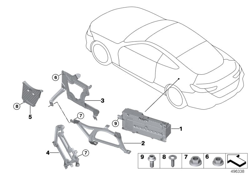 Genuine BMW 65159865415 F93 G15 F91 Holder Amplifier (Inc. 840dX, 840iX & M850iX) | ML Performance UK UK Car Parts