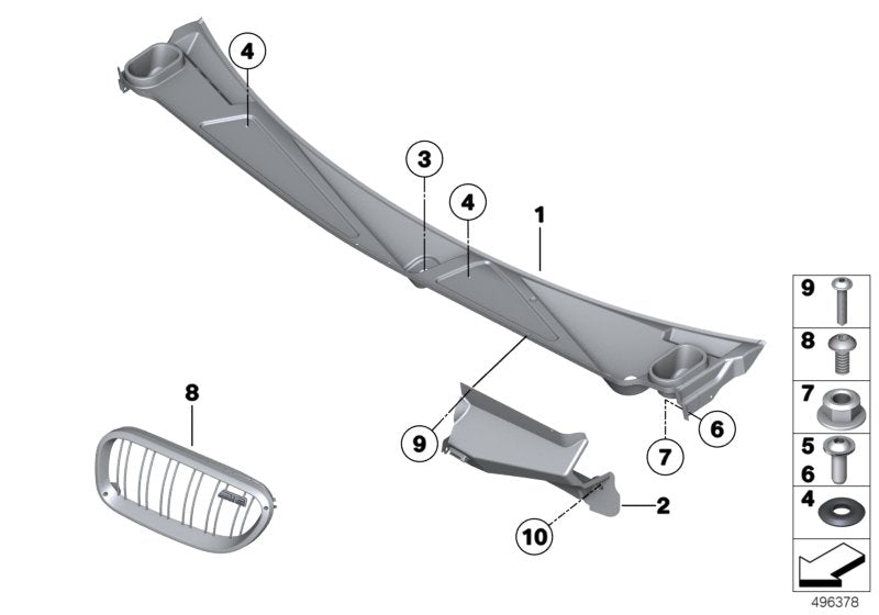 Genuine BMW 51748424972 Frame For Grill KIDNEY RH (Inc. M6 GT3) | ML Performance UK UK Car Parts