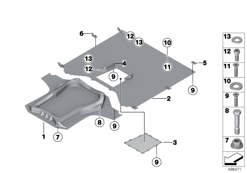 Genuine BMW 51758424223 Bracket Underfloor Panelling,Center (Inc. M6 GT3) | ML Performance UK UK Car Parts