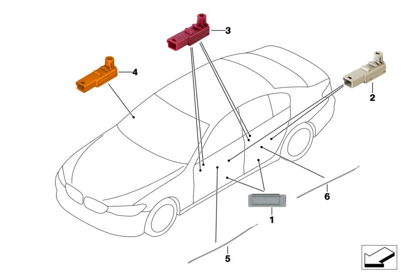 Genuine BMW 63319330006 G32 Fiber Optic Cable, Door Pocket, Front Rt (Inc. 630iX, 630dX & 630d) | ML Performance UK UK Car Parts