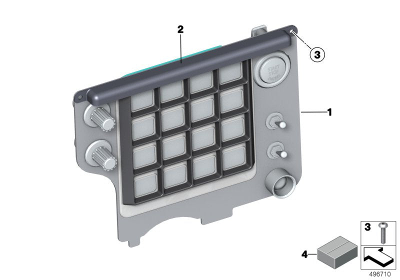 Genuine BMW 61318417651 Lighting SWITCHPANEL 24H (Inc. M6 GT3) | ML Performance UK UK Car Parts