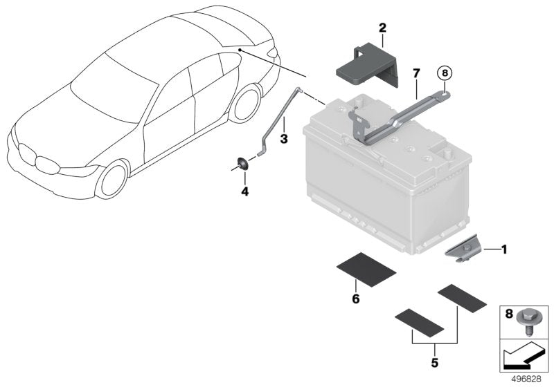 Genuine BMW 61216844137 G21 G29 G20 Cover Positive Battery Terminal (Inc. 320iX, Z4 M40i & Z4 20i) | ML Performance UK UK Car Parts