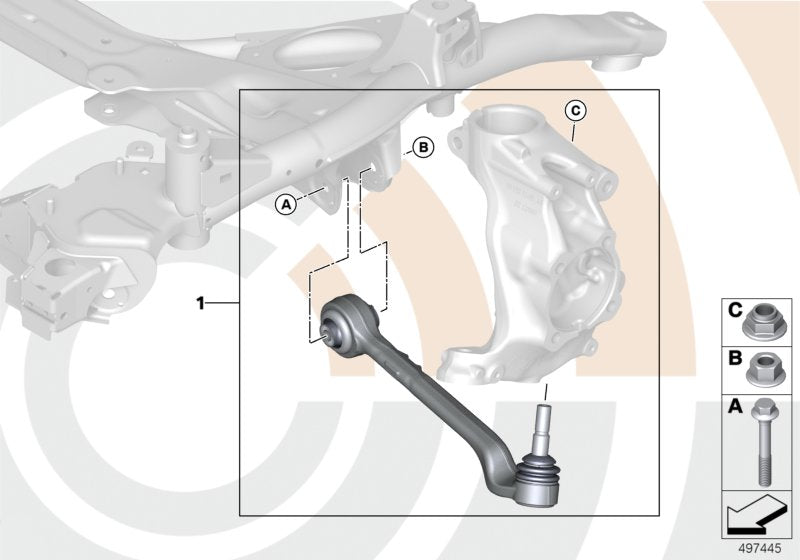 Genuine BMW 31122467051 F21 Repair Kit, Wishbone, Left VALUE LINE (Inc. 318dX, 328dX & 330iX) | ML Performance UK UK Car Parts