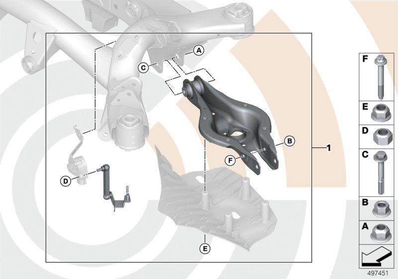 Genuine BMW 33322467125 F21 Repair Kit Camber Control Arm, Rear Left VALUE LINE (Inc. 318d, 328d & 330e) | ML Performance UK UK Car Parts