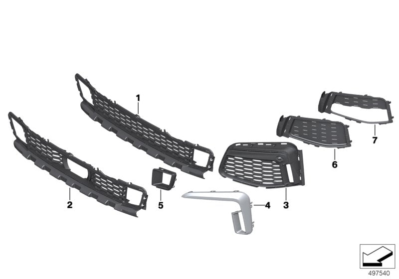 Genuine BMW 51118076415 G11 Air Inlet Cover, Closed, Left M (Inc. 730dX, 740i & 750LdX) | ML Performance UK UK Car Parts