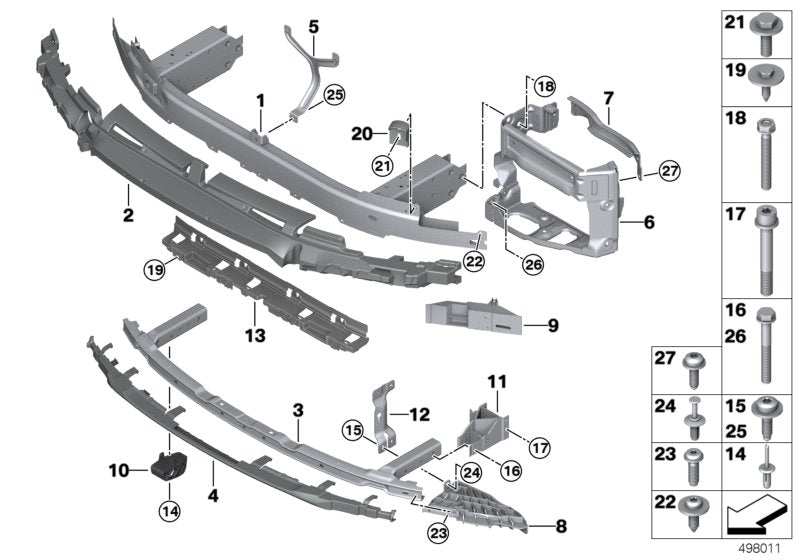 Genuine BMW 51117466648 G32 Adapter For Support Member, Front Right (Inc. 620dX, 630d & 630i) | ML Performance UK UK Car Parts