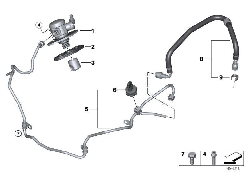 Genuine BMW 13537852404 F90 Fuel Feed Line (Inc. M5) | ML Performance UK UK Car Parts