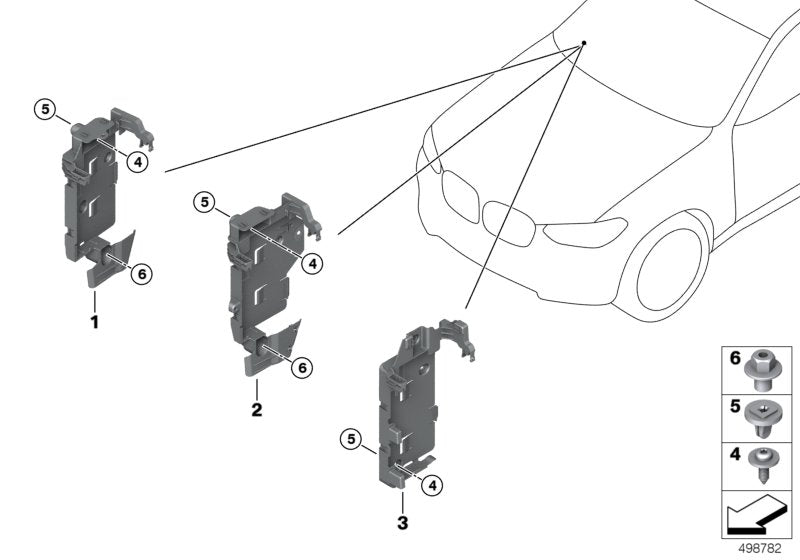 Genuine BMW 61139397072 G02 G01 Bracket Bdc (Inc. X3) | ML Performance UK UK Car Parts