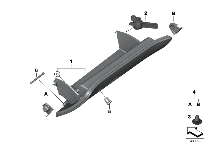 Genuine BMW 51166995493 G14 G16 G15 Glove Box Lid ELFENBEINWEISS (Inc. 840dX, 840i & M850iX) | ML Performance UK UK Car Parts