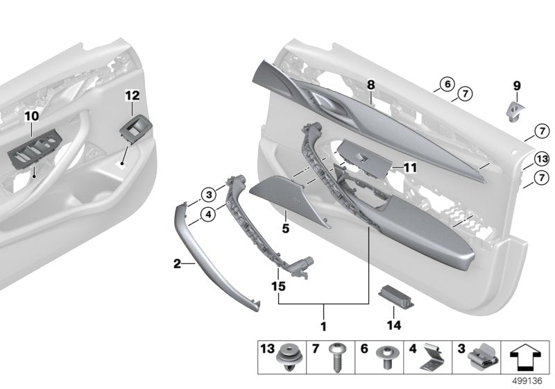 Genuine BMW 51428093393 F90 Armrest, Front Left SCHWARZ (Inc. M5) | ML Performance UK UK Car Parts