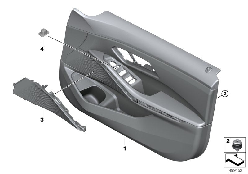 Genuine BMW 51419460766 G20 G21 Door Trim Panel, Front Right CANBERRABEIGE (Inc. 318d, 330i & 320i) | ML Performance UK UK Car Parts