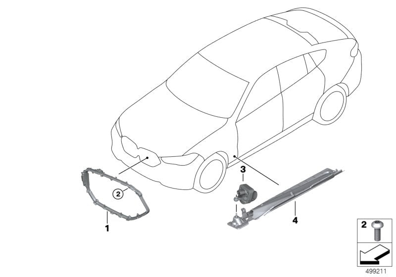 Genuine BMW 63148097359 G06 Holder, Lamp Module, Left MSP (Inc. X6) | ML Performance UK UK Car Parts