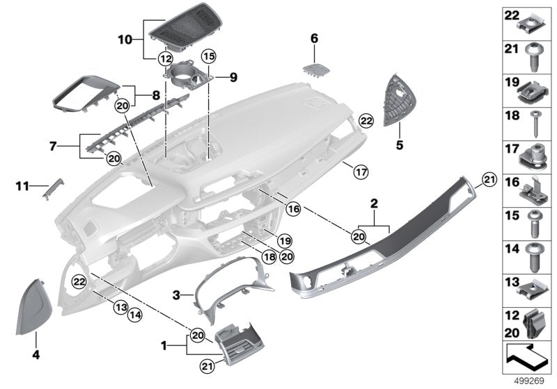 Genuine BMW 51459345901 G11 Trim Piece For Head-Up Display SCHWARZ (Inc. 730i, M760LiX & 740Li) | ML Performance UK UK Car Parts