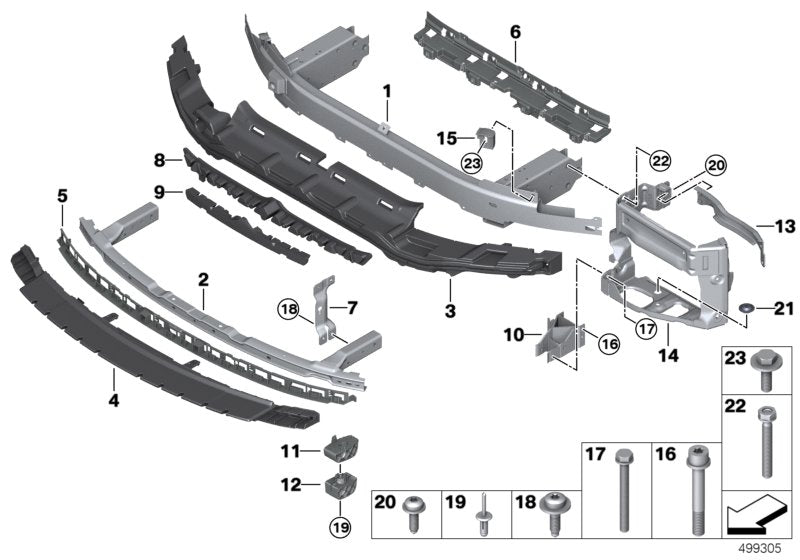 Genuine BMW 51747359810 G15 Covering Cross Member (Inc. 840dX, 840iX & M850iX) | ML Performance UK UK Car Parts