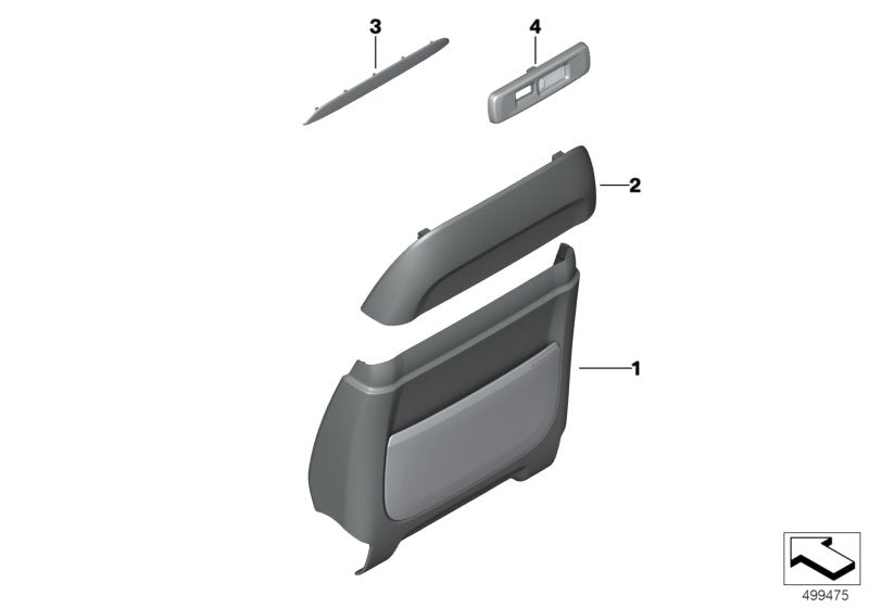 Genuine BMW 52107497168 G07 G05 G06 Rear Section, Comfort Seat, Upper ELFENBEINWEISS (Inc. X5 & X6 40i) | ML Performance UK UK Car Parts