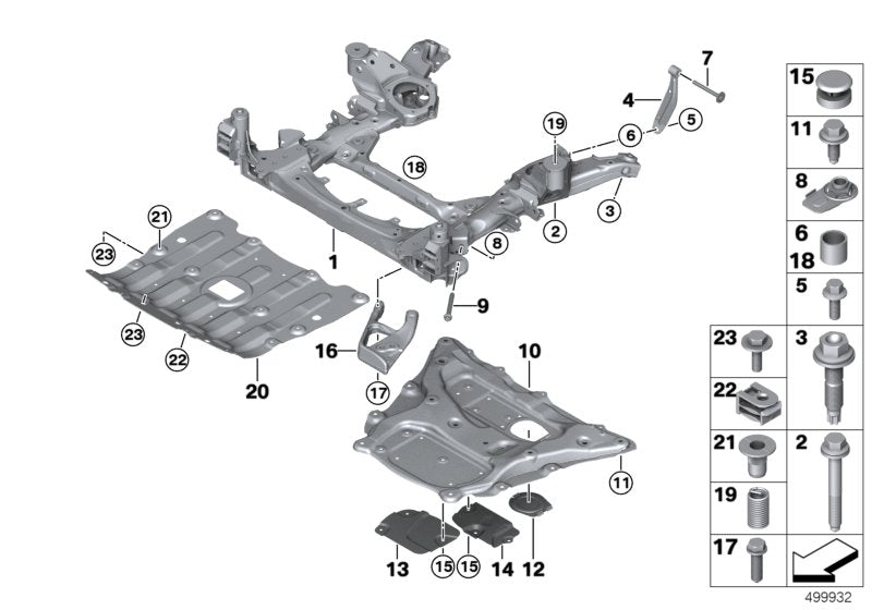 Genuine BMW 31106878072 G05 Brace, Engine Mount, Right (Inc. X5) | ML Performance UK UK Car Parts