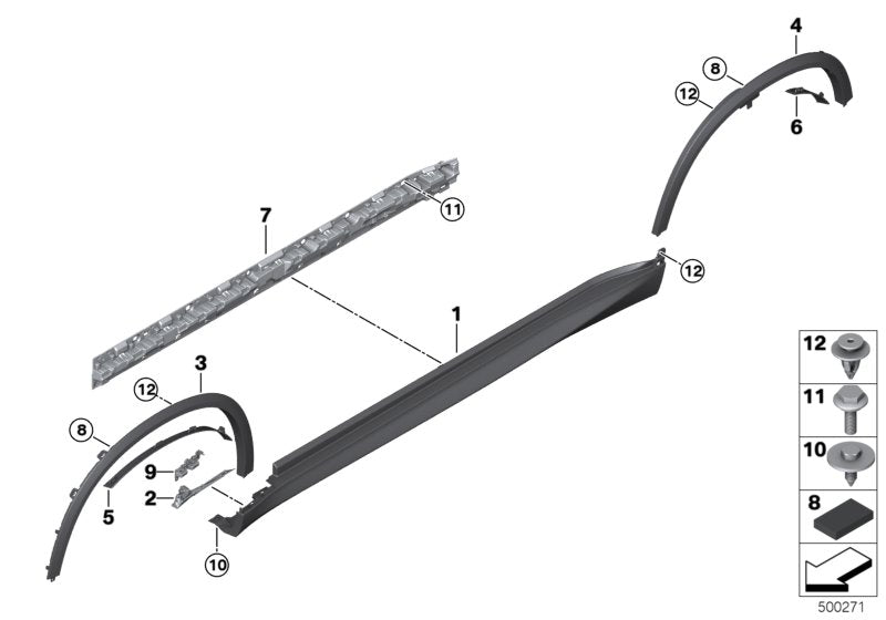 Genuine BMW 63148097358 G05 Holder, Lamp Module, Right (Inc. X5) | ML Performance UK UK Car Parts