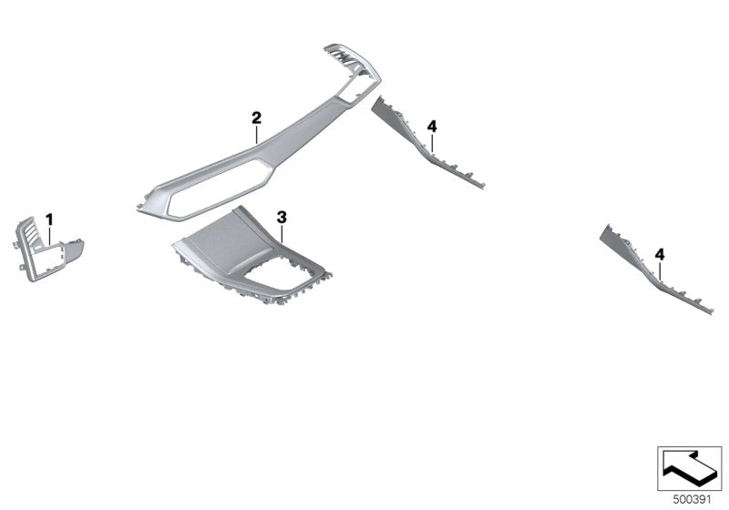 Genuine BMW 51457996320 G05 G06 Cover Pan.Inst.Pan.Fineline Driver SCHWARZ (Inc. X5) | ML Performance UK UK Car Parts