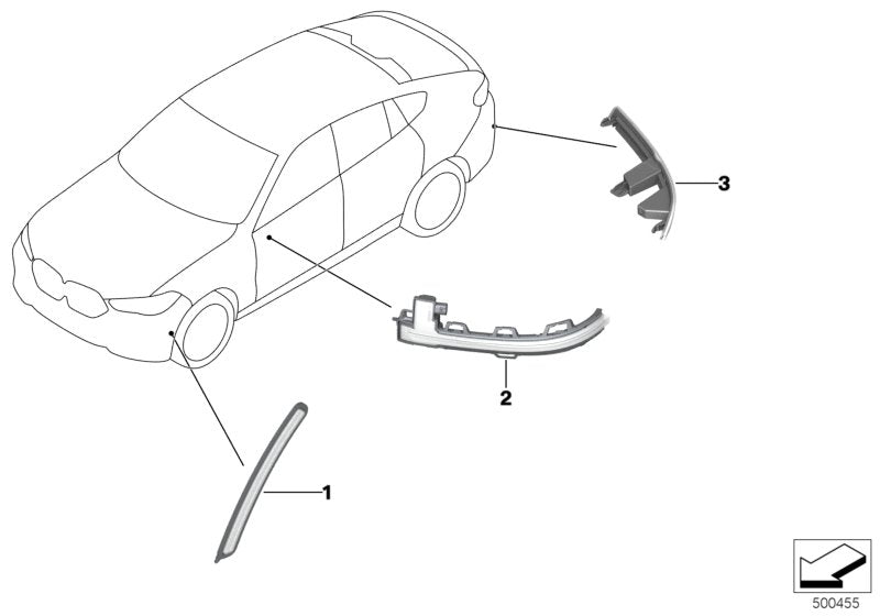 Genuine BMW 63147442283 G06 Reflector, Rear Left (Inc. X6) | ML Performance UK UK Car Parts