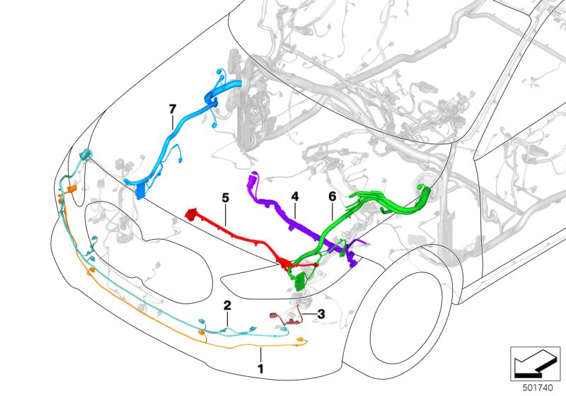 Genuine BMW 61119432816 F40 Rep. Wiring Harness For Electric Fan 850W (Inc. 120dX, 118i & M135iX) | ML Performance UK UK Car Parts