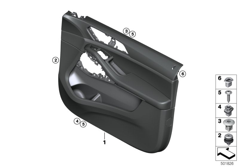 Genuine BMW 51419473854 G05 G07 Door Trim Panel, Front Right TARTUFO (Inc. X5) | ML Performance UK UK Car Parts