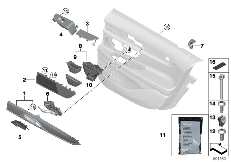 Genuine BMW 54208230452 G11 Felt Strip 30X15mm (Inc. 740LiX, 740iX & 745e) | ML Performance UK UK Car Parts