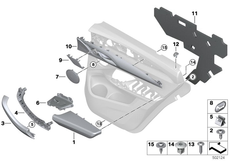 Genuine BMW 51427471103 G02 TriCover, Switch, Power Window, Left (Inc. X3) | ML Performance UK UK Car Parts