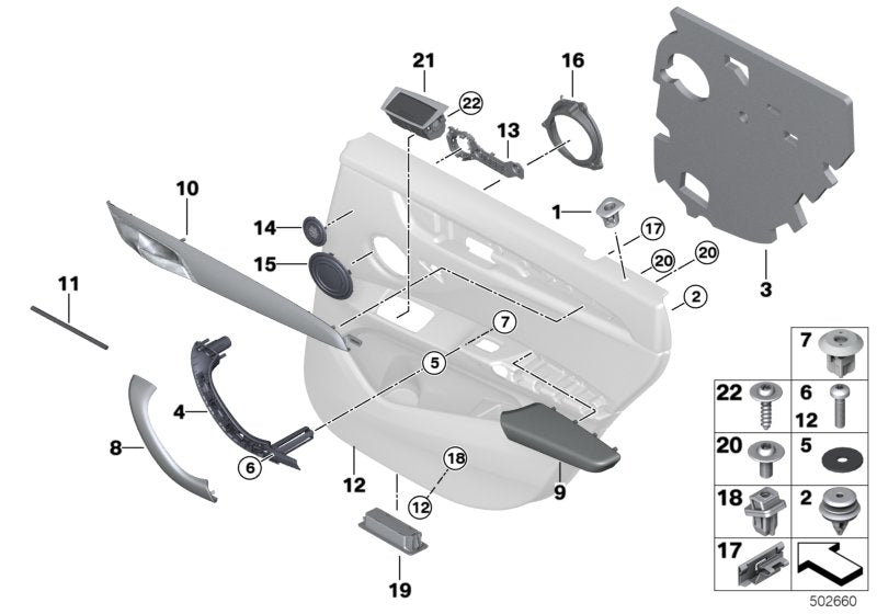 Genuine BMW 51428067615 Decor Strip, Left HEXAGON (Inc. X1) | ML Performance UK UK Car Parts