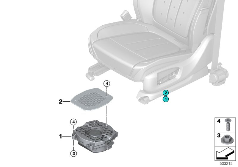 Genuine BMW 65132622510 G07 G05 G06 Central Bass High-End Sound System (Inc. X7) | ML Performance UK UK Car Parts