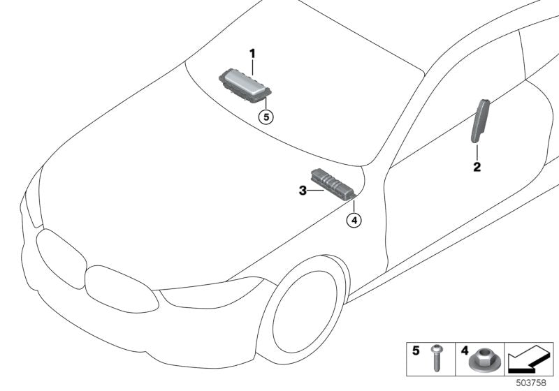 Genuine BMW 72129381836 F93 G16 G14 Knee Protection Airbag Module Right (Inc. M850iX, 840i & M8) | ML Performance UK UK Car Parts