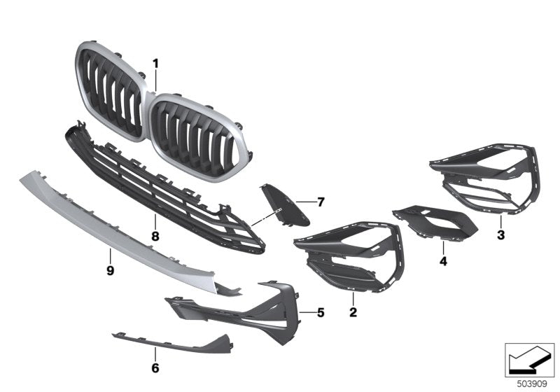 Genuine BMW 51117954211 Trim Panel Airduct BASIS (Inc. X1) | ML Performance UK UK Car Parts