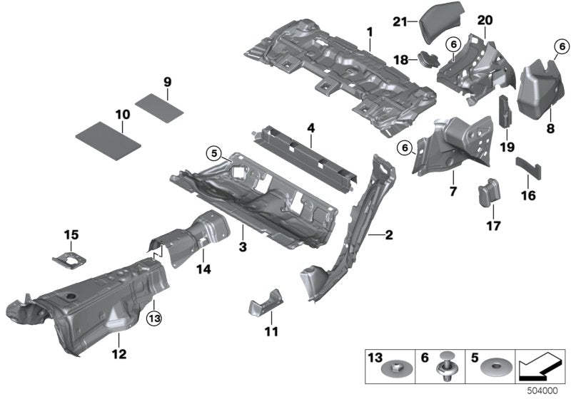 Genuine BMW 51487375740 G30 F90 G31 Right Lower B-Column Sound Insulation (Inc. 540i, 525d & M5) | ML Performance UK UK Car Parts