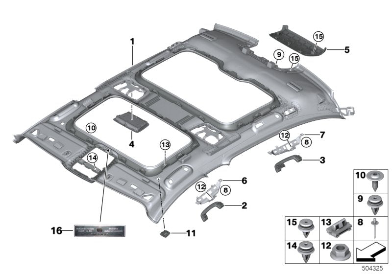 Genuine BMW 51167426622 G11 Grab Handle Fineline Front ELFENBEINWEISS (Inc. 730Ld, Alpina B7 & 730LdX) | ML Performance UK UK Car Parts