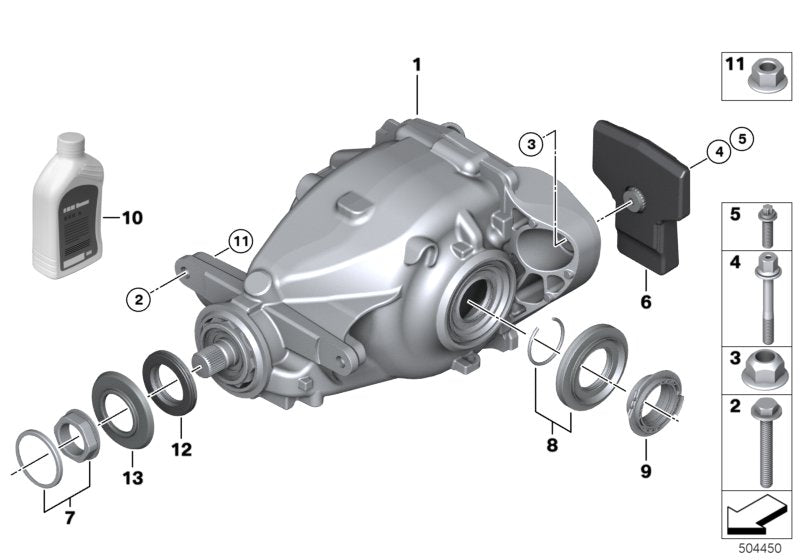 Genuine BMW 33107605591 F22 F21 Rear-Axle-Drive I=3,08 (Inc. M235iX, 218d & 120d) | ML Performance UK UK Car Parts