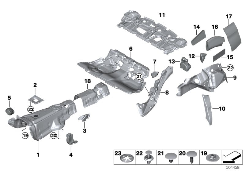 Genuine BMW 51487445266 G20 G21 Sound Insulat., Accelerator Pedal Mod. LHD (Inc. 330i, 320dX & 320i) | ML Performance UK UK Car Parts